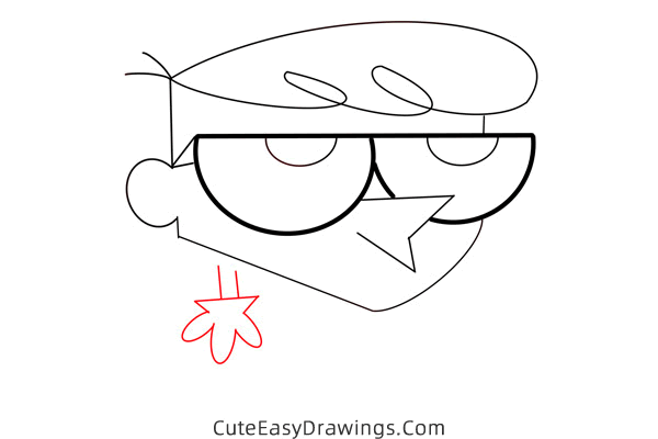 how to draw dexter - www.cuteeasydrawings.com