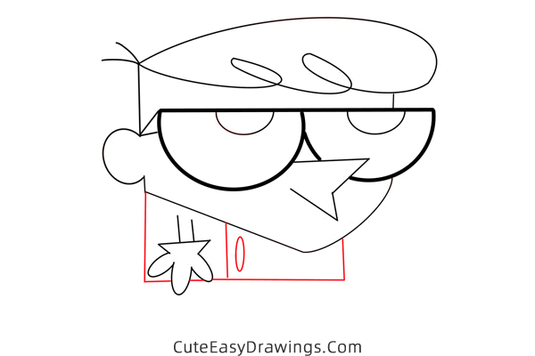 how to draw dexter - www.cuteeasydrawings.com