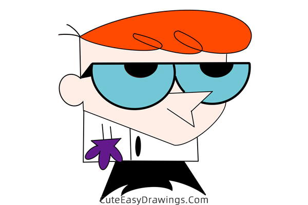 how to draw dexter - www.cuteeasydrawings.com