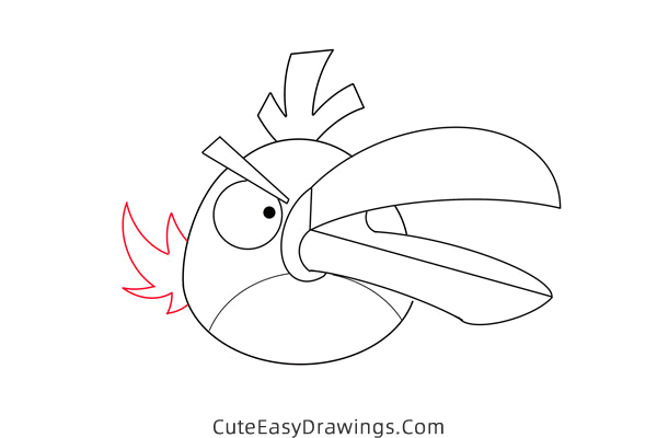 how to draw hal from angry birds - www.cuteeasydrawings.com