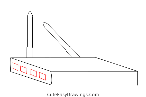 how to draw a router - www.cuteeasydrawings.com