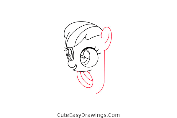 how to draw apple bloom from my little pony - www.cuteeasydrawings.com