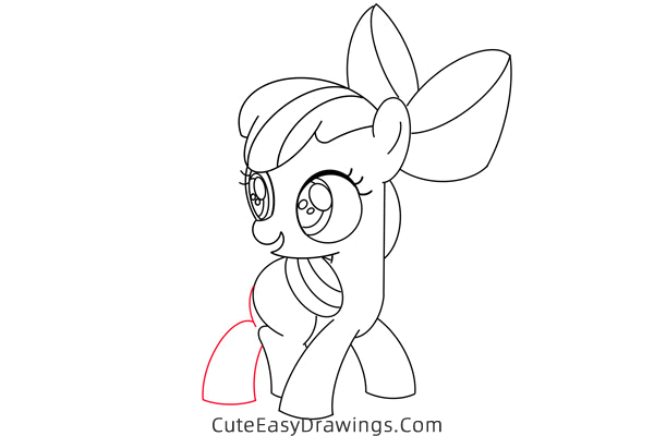 how to draw apple bloom from my little pony - www.cuteeasydrawings.com