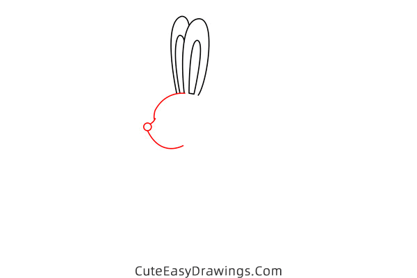 how to draw a hare - www.cuteeasydrawings.com