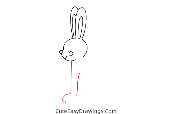 how to draw a hare - www.cuteeasydrawings.com