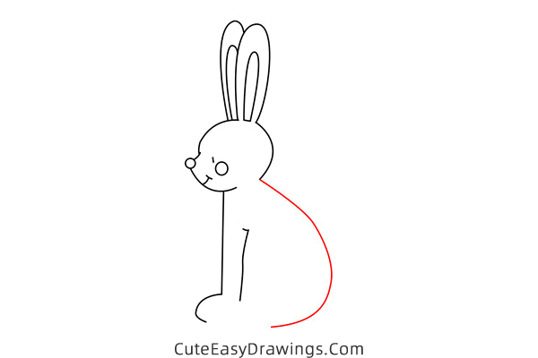 how to draw a hare - www.cuteeasydrawings.com