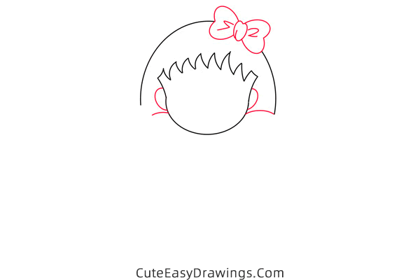 how to draw chibi maruko chan - www.cuteeasydrawings.com