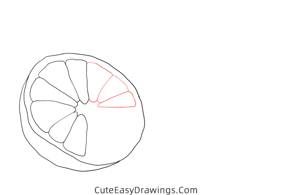 how to draw an orange - www.cuteeasydrawings.com