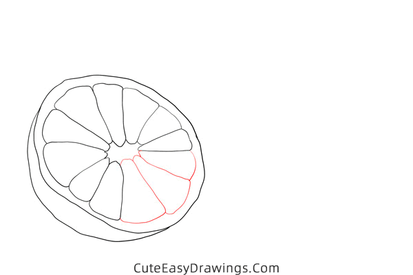 how to draw an orange - www.cuteeasydrawings.com