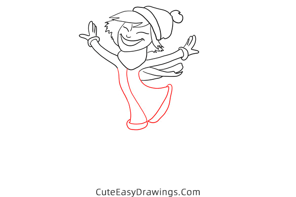 how to draw an ice skater - www.cuteeasydrawings.com