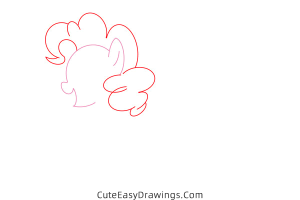 how to draw pinkie pie from my little pony - www.cuteeasydrawings.com