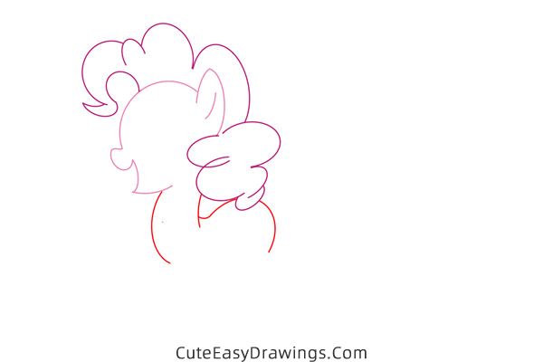 how to draw pinkie pie from my little pony - www.cuteeasydrawings.com