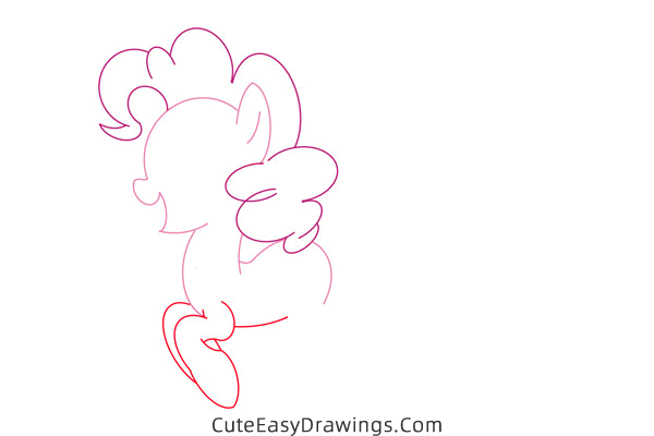 how to draw pinkie pie from my little pony - www.cuteeasydrawings.com