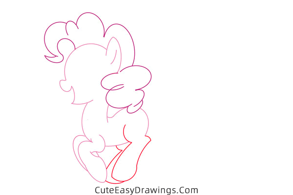 how to draw pinkie pie from my little pony - www.cuteeasydrawings.com