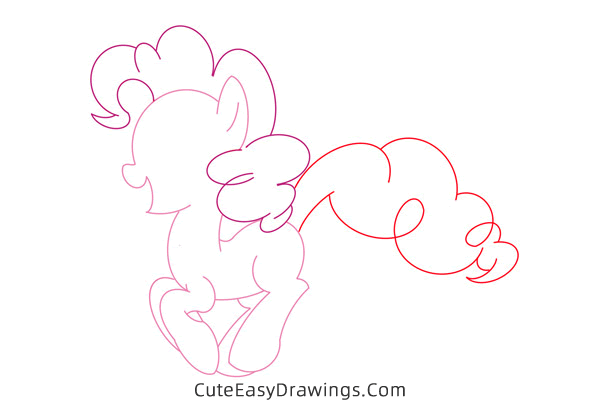 how to draw pinkie pie from my little pony - www.cuteeasydrawings.com