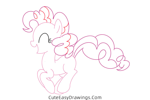 how to draw pinkie pie from my little pony - www.cuteeasydrawings.com