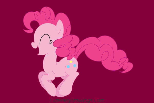 how to draw pinkie pie from my little pony - www.cuteeasydrawings.com