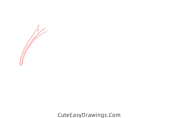 how to draw an ibis - www.cuteeasydrawings.com