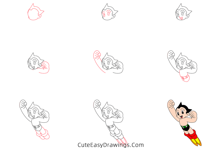 how to draw astro boy - www.cuteeasydrawings.com