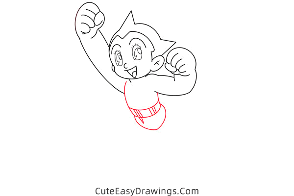 how to draw astro boy - www.cuteeasydrawings.com