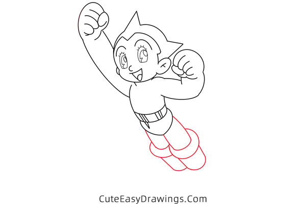 how to draw astro boy - www.cuteeasydrawings.com