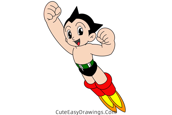 how to draw astro boy - www.cuteeasydrawings.com