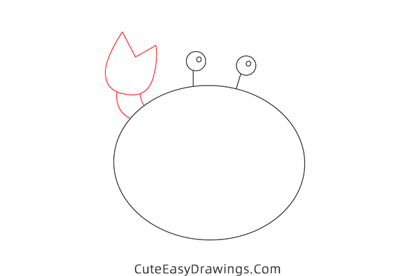 how to draw a crab - www.cuteeasydrawings.com