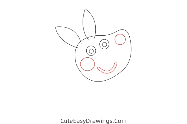 how to draw joey kangaroo from peppa pig - www.cuteeasydrawings.com