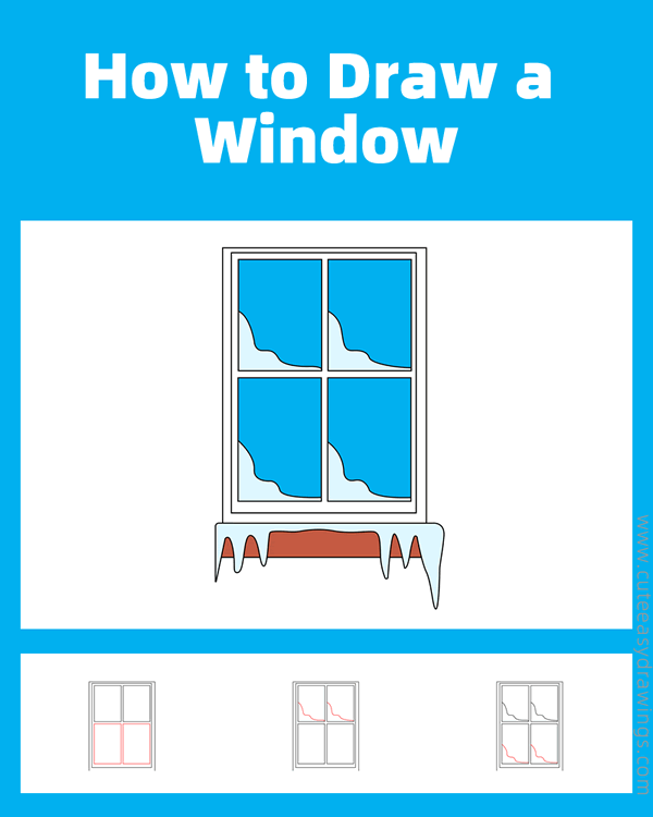 how to draw a frozen window - www.cuteeasydrawings.com