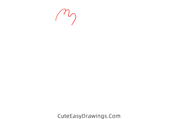 how to draw a crowing rooster - www.cuteeasydrawings.com