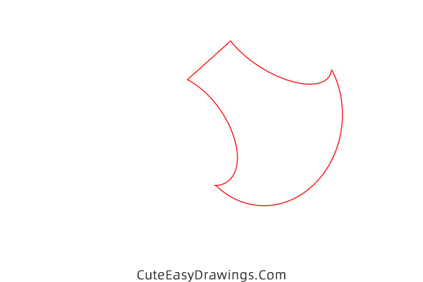 how to draw an axe easy - www.cuteeasydrawings.com