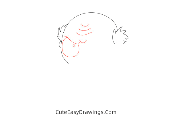 how to draw myoga from inuyasha - www.cuteeasydrawings.com