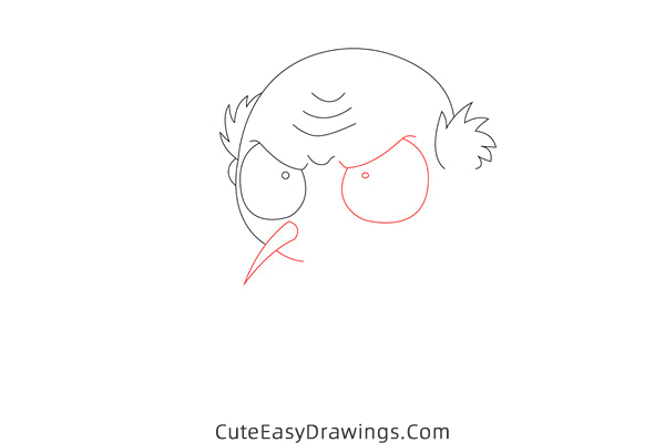 how to draw myoga from inuyasha - www.cuteeasydrawings.com