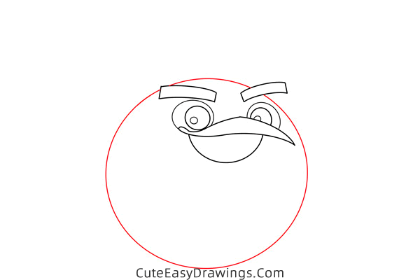 how to draw bomb from angry birds - www.cuteeasydrawings.com