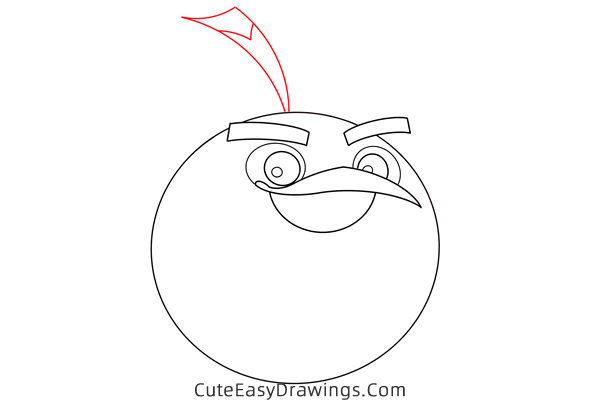 how to draw bomb from angry birds - www.cuteeasydrawings.com