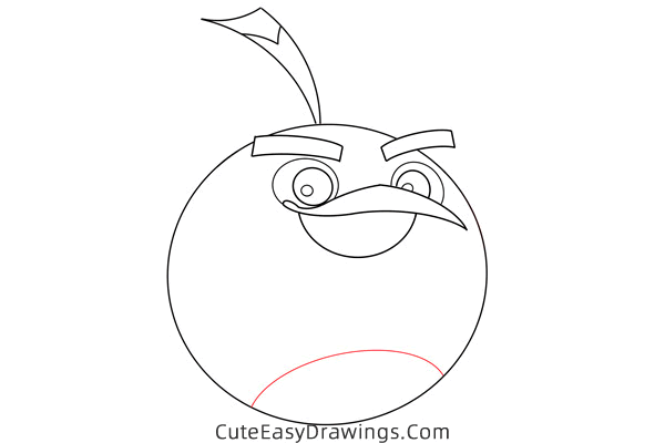 how to draw bomb from angry birds - www.cuteeasydrawings.com