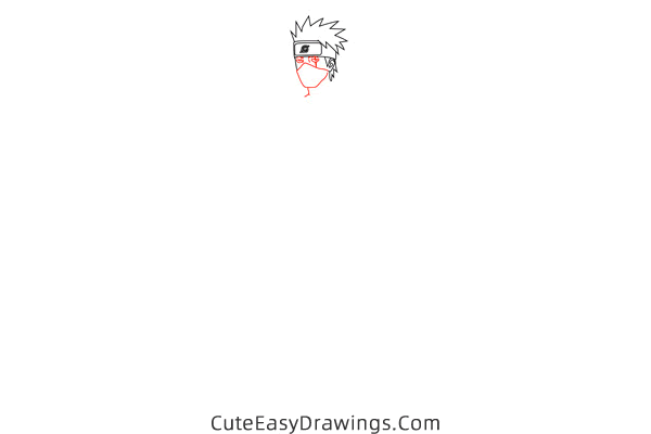 how to draw kakashi hatake from naruto - www.cuteeasydrawings.com