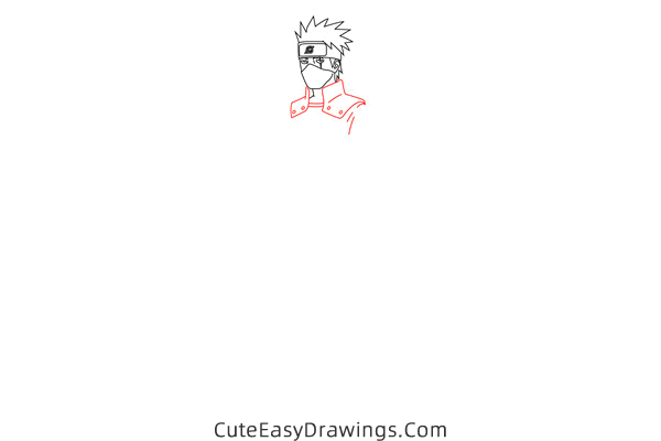 how to draw kakashi hatake from naruto - www.cuteeasydrawings.com