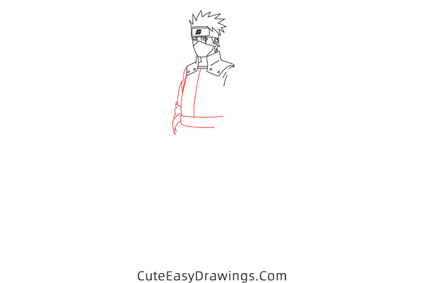 how to draw kakashi hatake from naruto - www.cuteeasydrawings.com