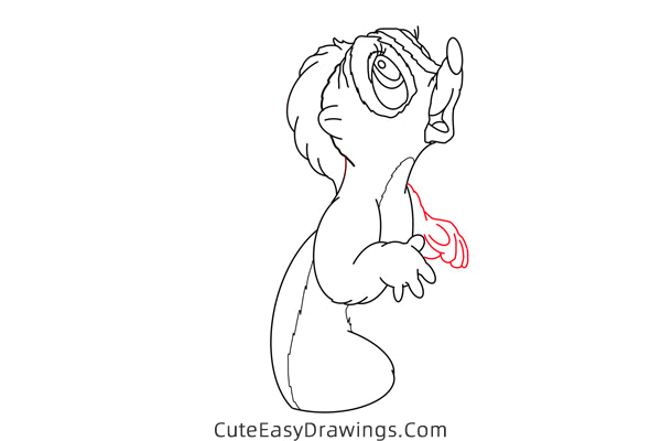 how to draw a squirrel - www.cuteeasydrawings.com