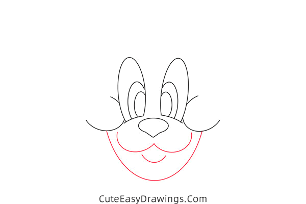 how to draw tom face from tom and jerry - www.cuteeasydrawings.com