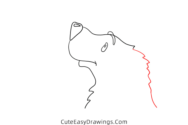 how to draw a polar bear head - www.cuteeasydrawings.com