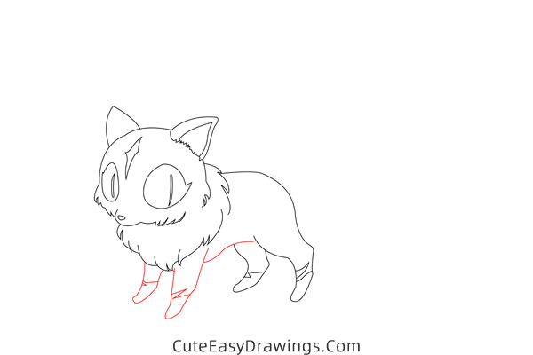 how to draw kirara from inuyasha - www.cuteeasydrawings.com