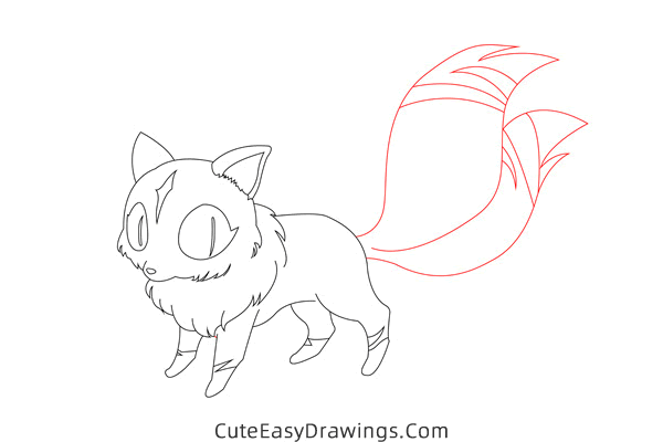 how to draw kirara from inuyasha - www.cuteeasydrawings.com