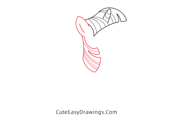 how to draw twilight sparkle from my little pony - www.cuteeasydrawings.com