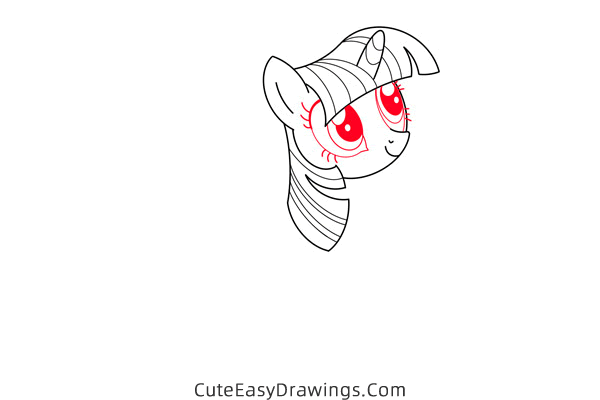 how to draw twilight sparkle from my little pony - www.cuteeasydrawings.com