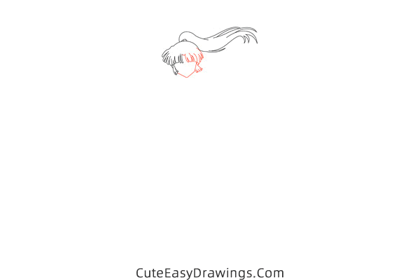 how to draw sango from inuyasha - www.cuteeasydrawings.com