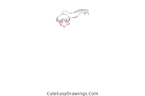 how to draw sango from inuyasha - www.cuteeasydrawings.com