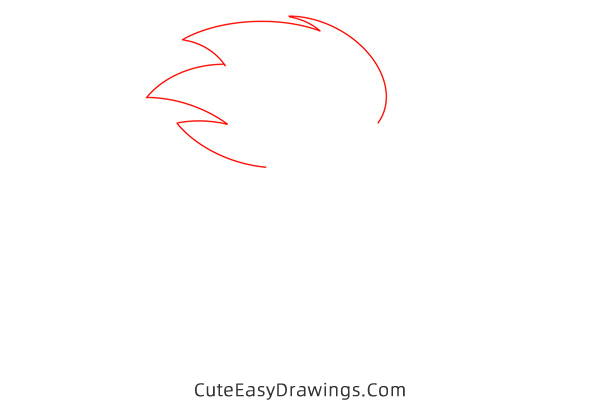 how to draw sonic the hedgehog easy - www.cuteeasydrawings.com