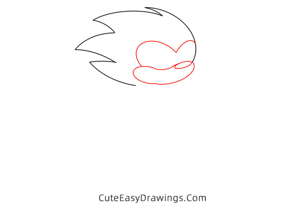 how to draw sonic the hedgehog easy - www.cuteeasydrawings.com